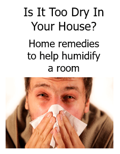 Is it too dry in your house?  See home remedies to help humidify a room.