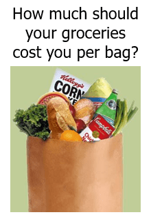 How much should your groceries cost you per bag