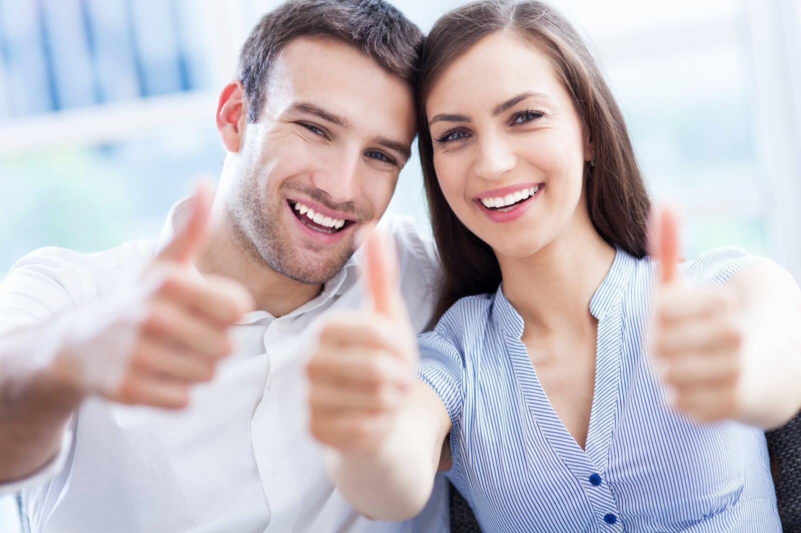 Couple happy with their decision