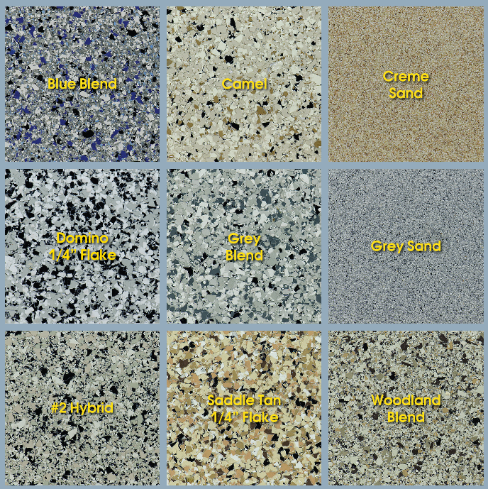 Great Garage Floors provides you with many color choices